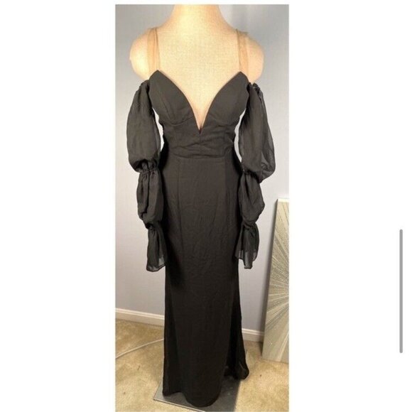 Katie May Estella Gown Black Party Elegant - Picture 7 of 9